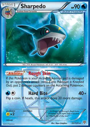 Sharpedo 33/135 Plasma Storm