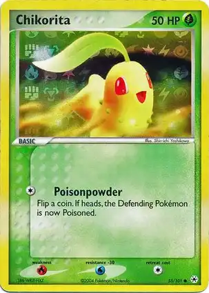 Chikorita 55/101 EX Hidden Legends