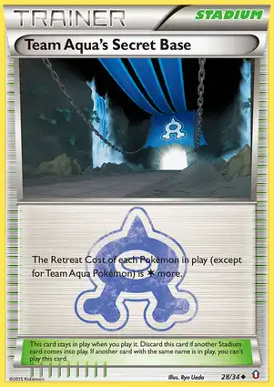 Team Aqua's Secret Base 28/34 Double Crisis