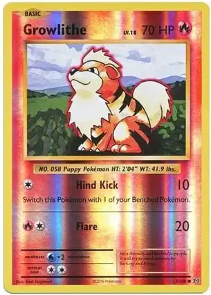 Growlithe 17/108 Evolutions