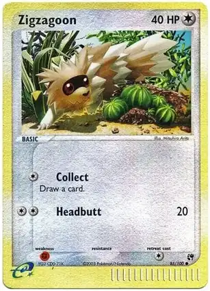 Zigzagoon 85/100 EX Sandstorm