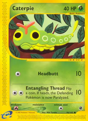 Caterpie 96/165 Expedition Base Set