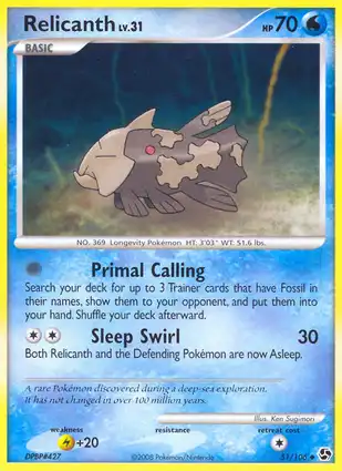 Relicanth 51/106 Great Encounters