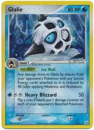Glalie 34/101 EX Hidden Legends
