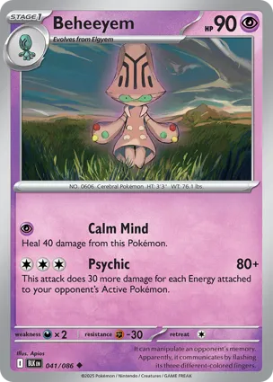 Beheeyem 041/086 Black Bolt