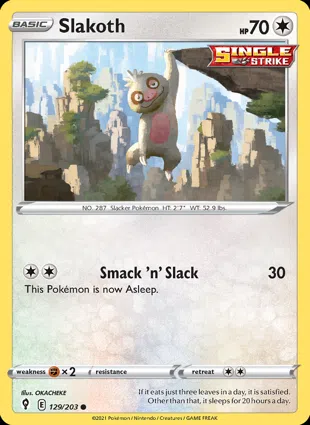 Slakoth 129/203 Evolving Skies