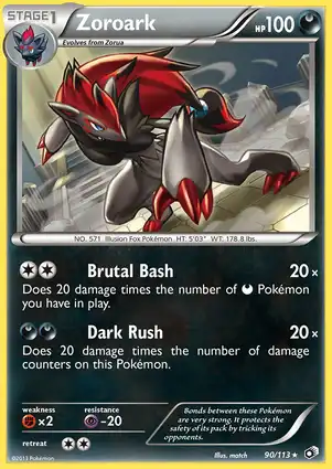 Zoroark 90/113 Legendary Treasures