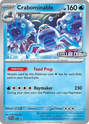 Crabominable 134 Scarlet & Violet Promos
