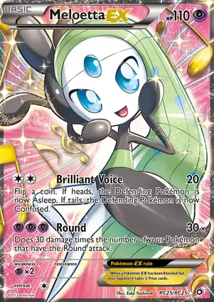 Meloetta-EX RC25/RC25 Legendary Treasures