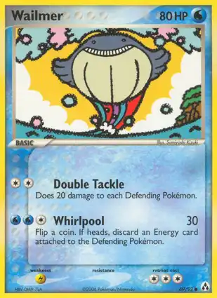 Wailmer 69/92 EX Legend Maker