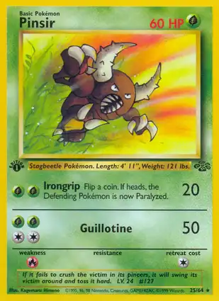 Pinsir 25/64 Jungle 1st Edition