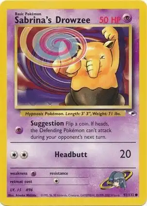 Sabrina's Drowzee 92/132 Gym Heroes