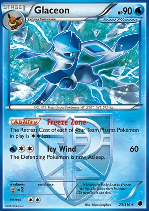 Glaceon 23/116 Plasma Freeze