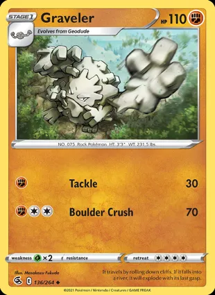 Graveler 136/264 Fusion Strike