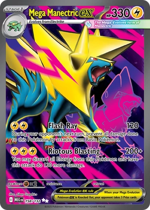 Mega Manectric ex 158/132 Mega Evolution