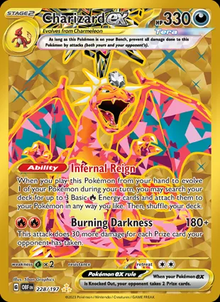 Charizard ex 228/197 Obsidian Flames