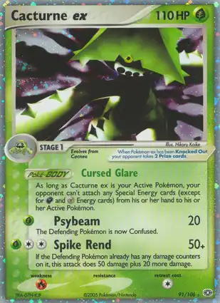 Cacturne ex 91/106 EX Emerald