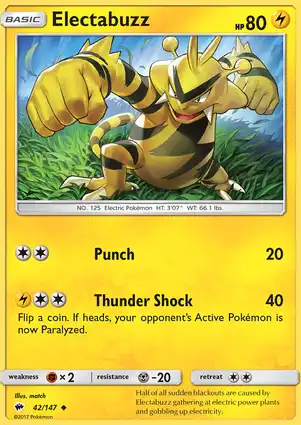 Electabuzz 42/147 Burning Shadows