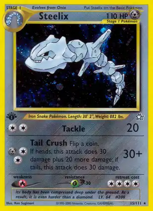 Steelix 15/111 Neo Genesis 1st Edition