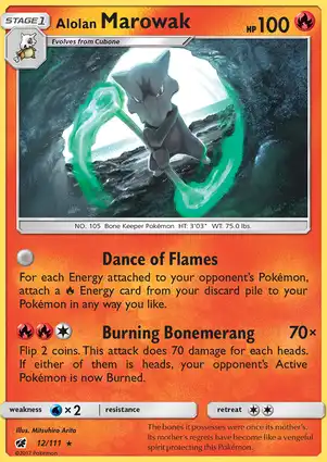 Alolan Marowak 12/111 Crimson Invasion