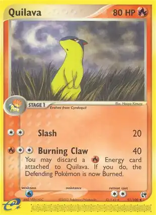 Quilava 51/100 EX Sandstorm