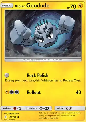 Alolan Geodude 40/145 Guardians Rising