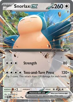 Snorlax ex 076/131 Prismatic Evolutions