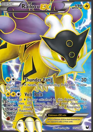 Raikou-EX 105/108 Dark Explorers