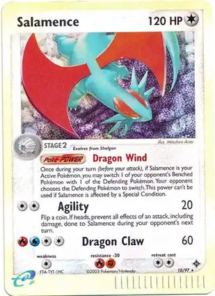 Salamence 10/97 EX Dragon