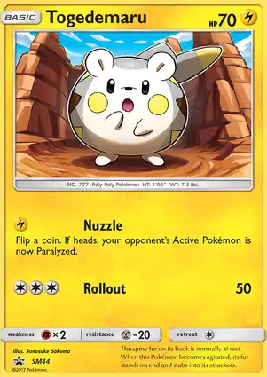 Togedemaru SM44 Sun & Moon Promos