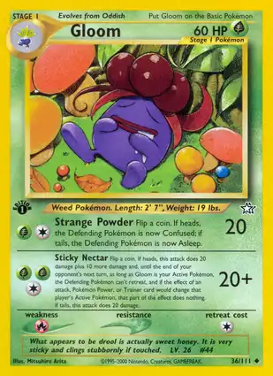 Gloom 36/111 Neo Genesis 1st Edition