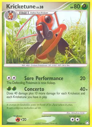 Kricketune 27/123 Mysterious Treasures