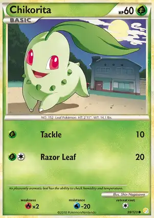 Chikorita 59/123 HeartGold & SoulSilver