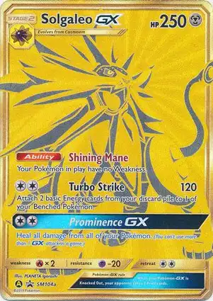 Solgaleo GX SM104a Sun & Moon Promos