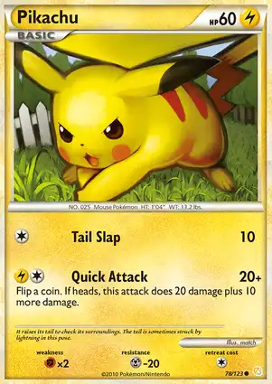 Pikachu 78/123 HeartGold & SoulSilver
