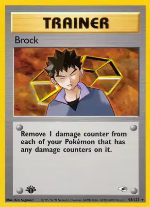 Brock 98/132 Gym Heroes 1st Edition