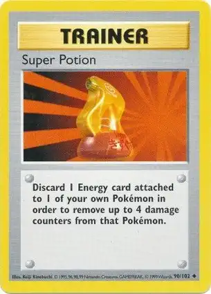 Super Potion 90/102 Base Set Shadowless