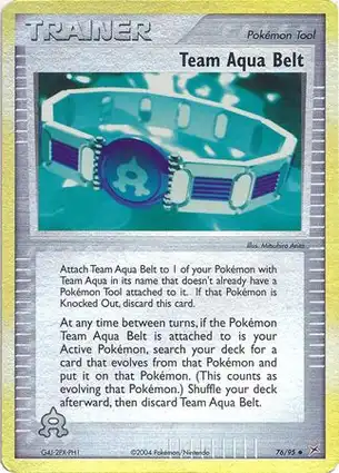 Team Aqua Belt 76/95 EX Team Magma vs Team Aqua