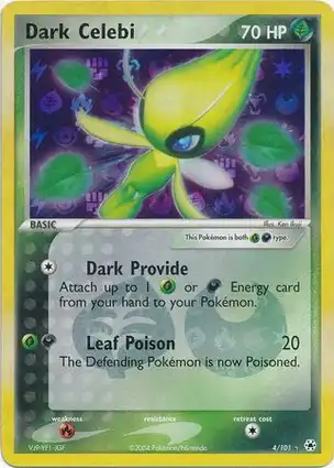 Dark Celebi 4/101 EX Hidden Legends