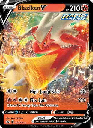 Blaziken V 020/198 Chilling Reign