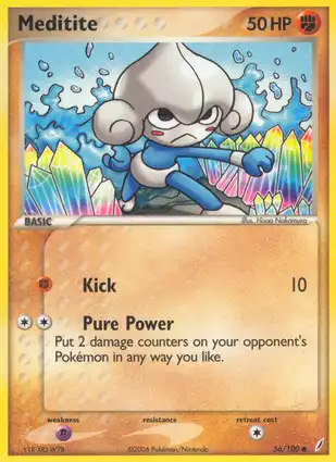 Meditite 56/100 EX Crystal Guardians