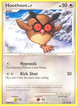 Hoothoot 85/130 Diamond & Pearl