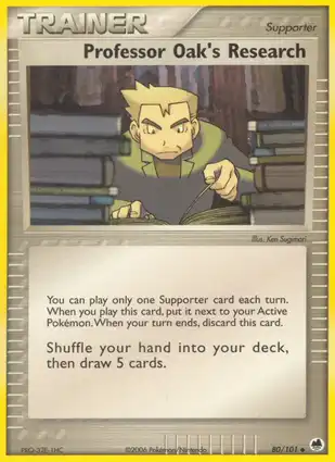 Professor Oak's Research 80/101 EX Dragon Frontiers