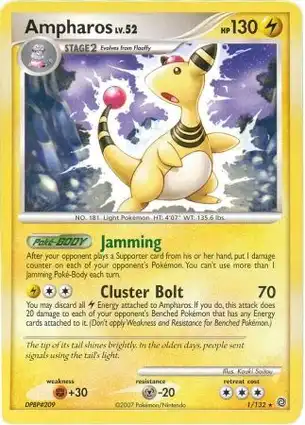 Ampharos 1/132 Secret Wonders