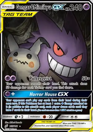 Gengar & Mimikyu-GX 165/181 Team Up