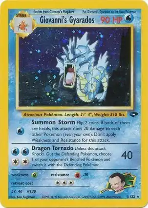 Giovanni's Gyarados 5/132 Gym Challenge