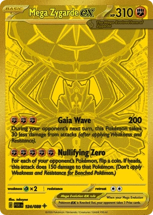 Mega Zygarde ex 124/088 Perfect Order