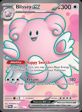 Blissey ex 201/167 Twilight Masquerade