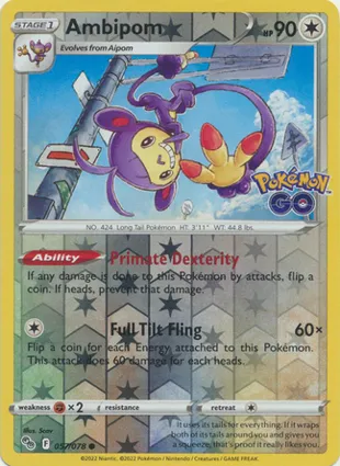 Ambipom 057/078 Pokémon GO
