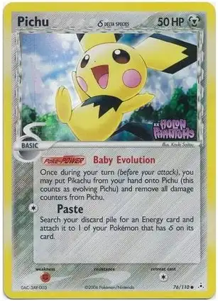 Pichu 76/110 EX Holon Phantoms